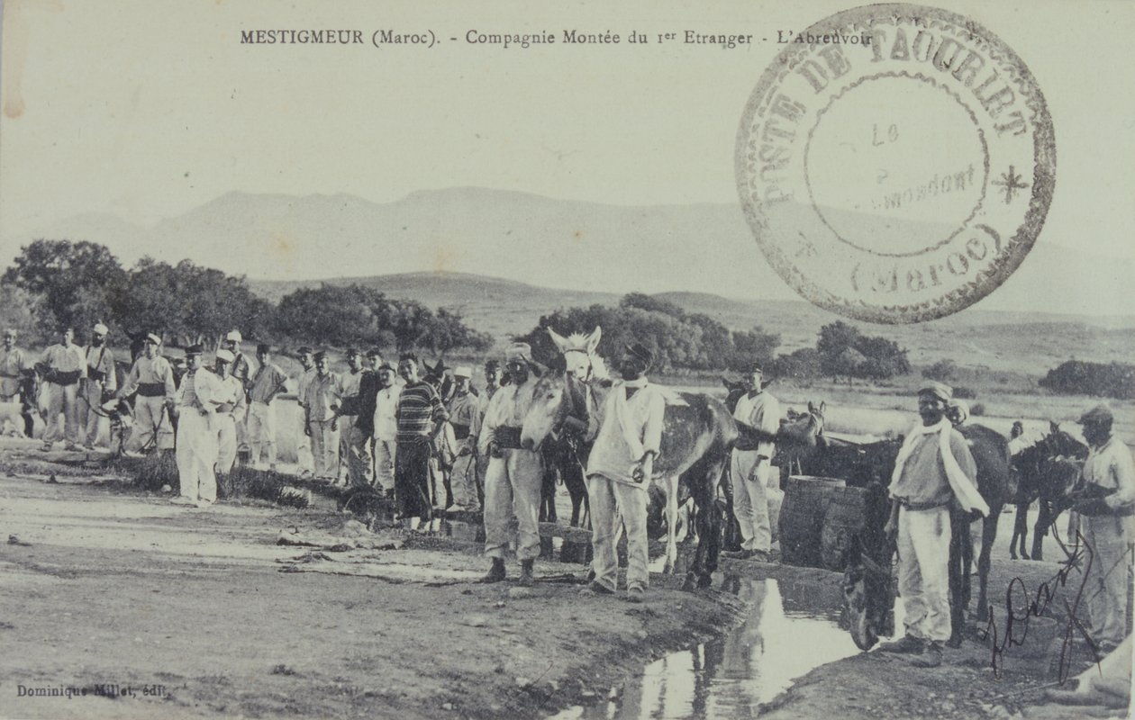French Legionnaire Colonial Soldiers on Patrol Near the Atlas Mountains, Morocco by Unbekannter Künstler