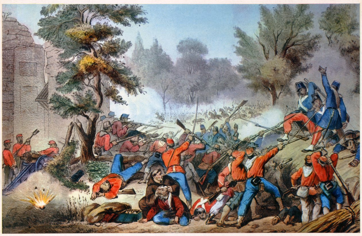 Garibaldini at Sessa Combat 1860 by Unbekannter Künstler