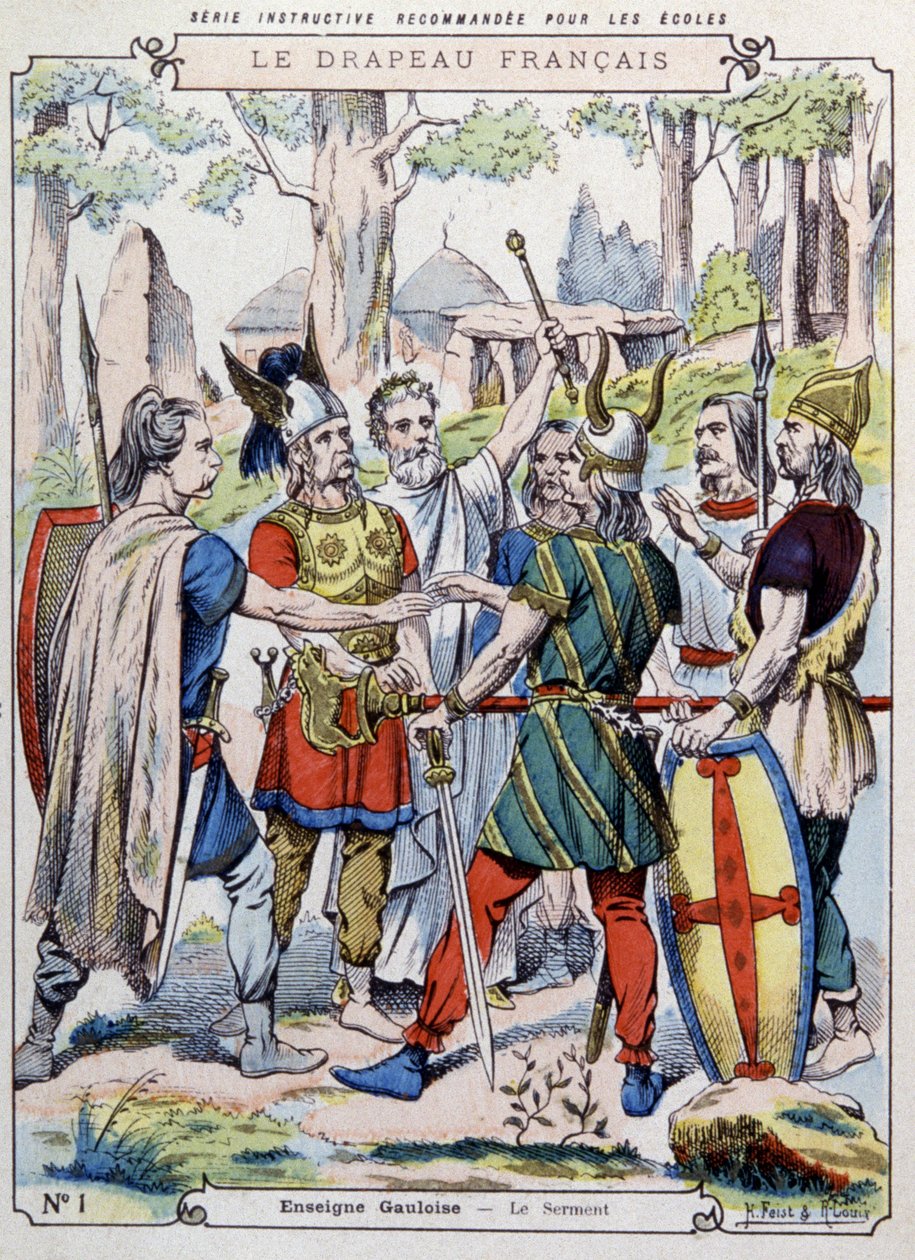 Gallic Chief Taking the Oath by Unbekannter Künstler