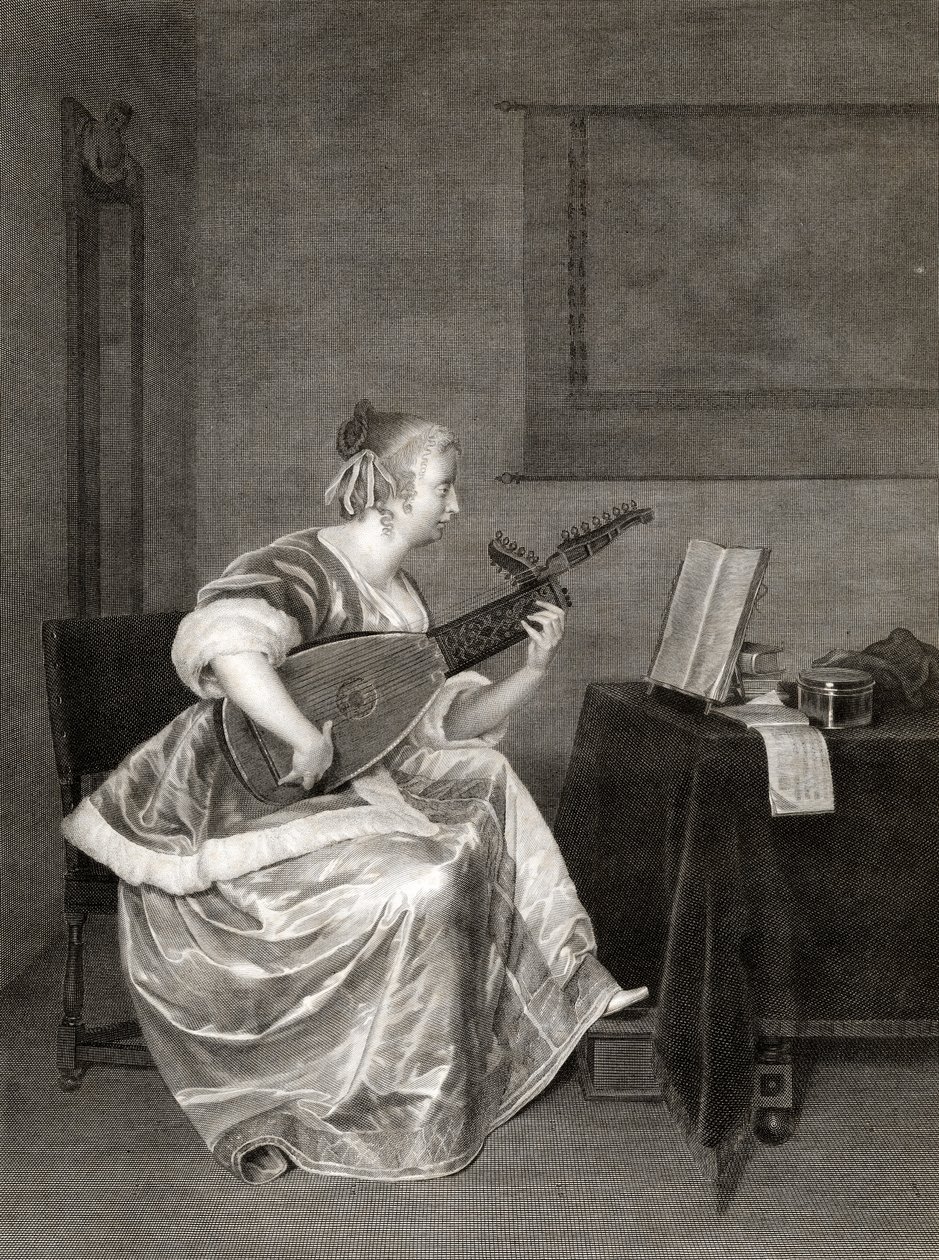 Mandolin Student by Unbekannt