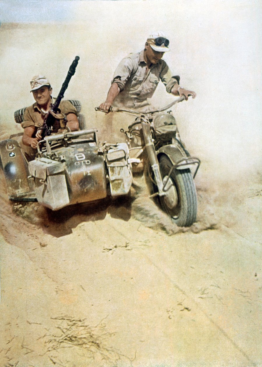 German Soldiers (Afrikakorps) during the Libya Campaign by Unbekannter Künstler