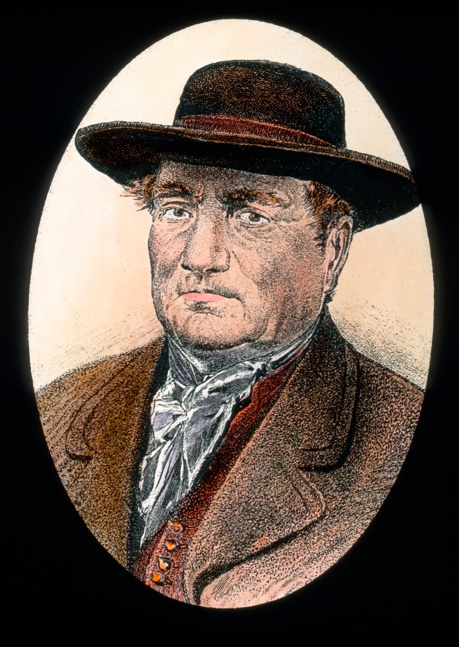 German Colonist Farmer from the Banat in Romania by Unbekannter Künstler