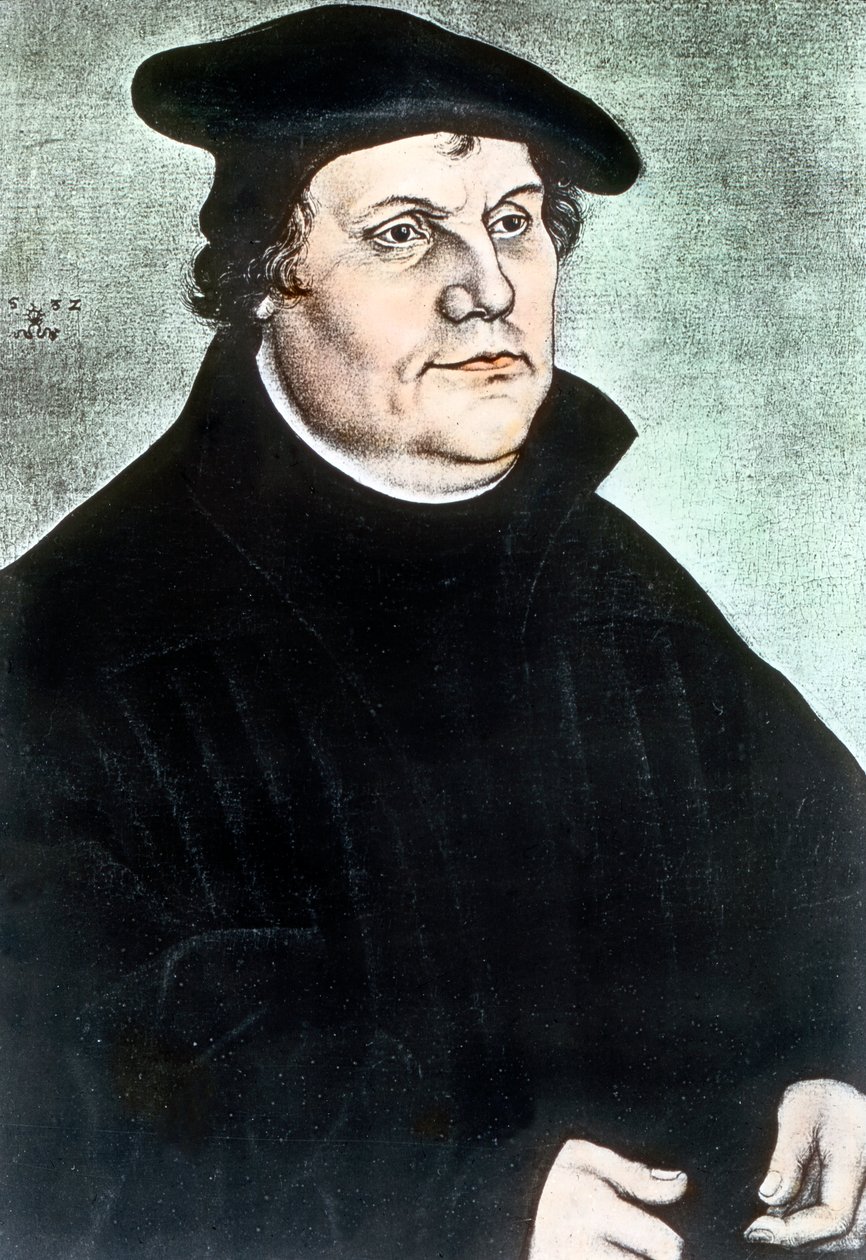 German religious reformer Martin Luther by Unbekannter Künstler