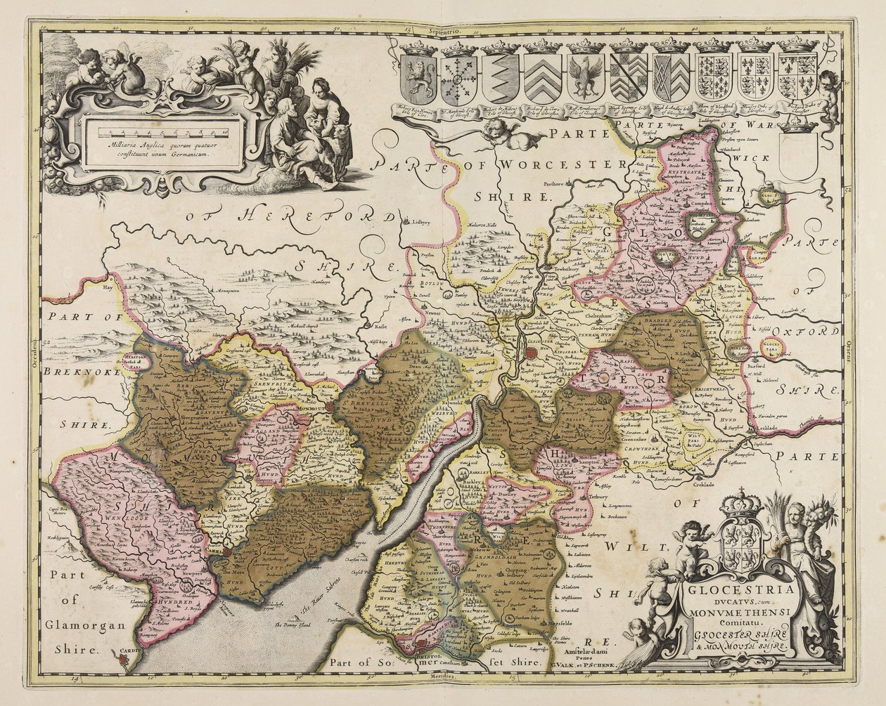 Gloucester Shire and Monmouth Shire by Unbekannter Künstler