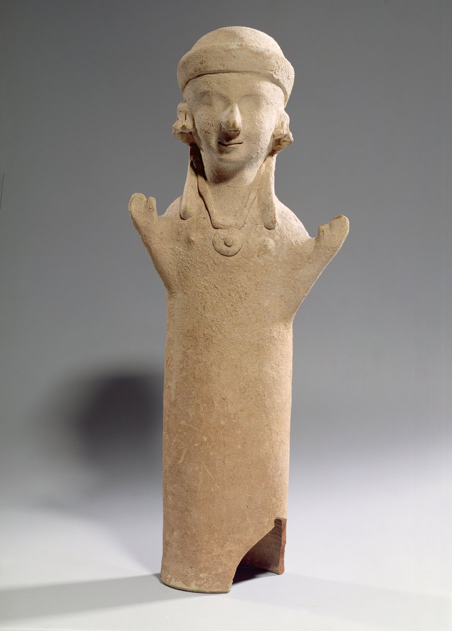 Goddess or Worshipper with Raised Arms, Figurine, c.550 BC by Unbekannt
