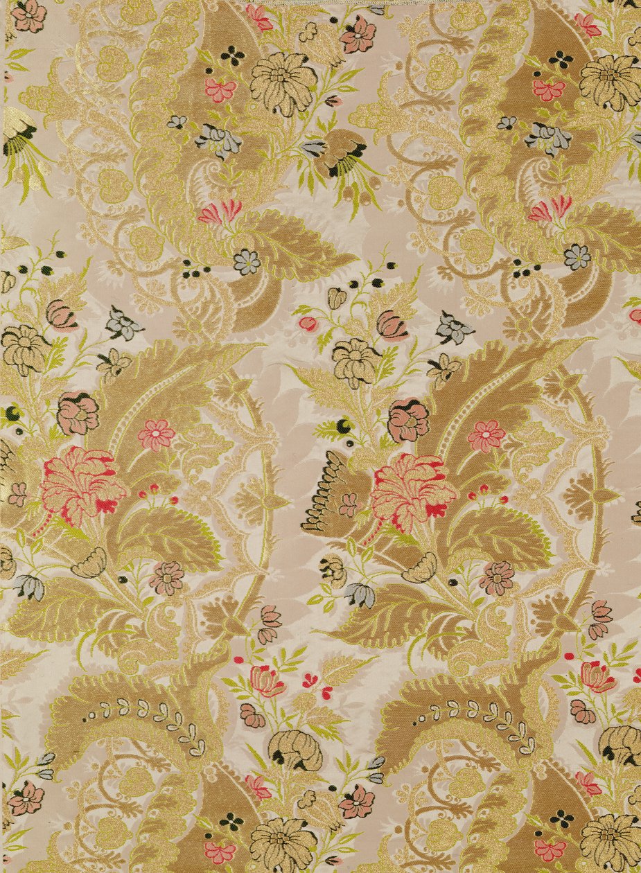Gold brocade, French, early 18th century by Unbekannt