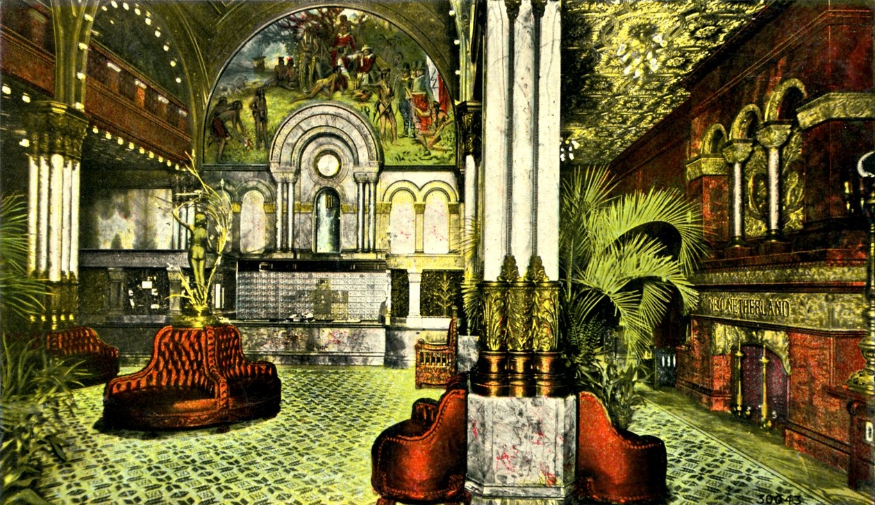 Grand Foyer, Hotel Netherland, New York City, US by Unbekannter Künstler