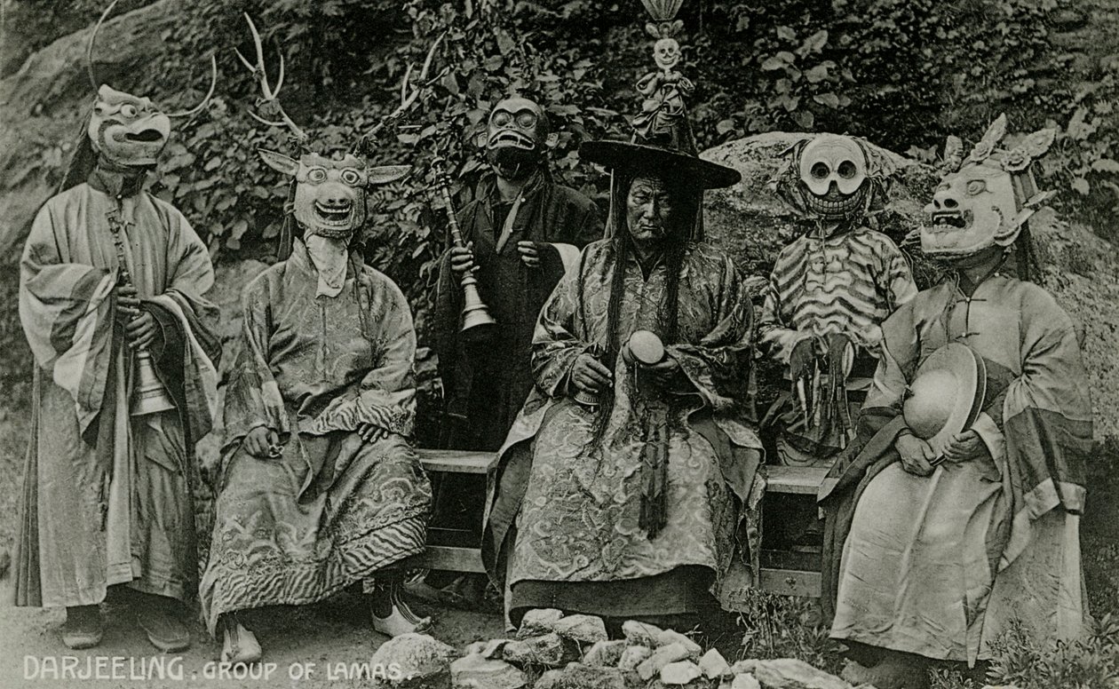 Group of Lamas, Darjeeling by Unbekannter Künstler
