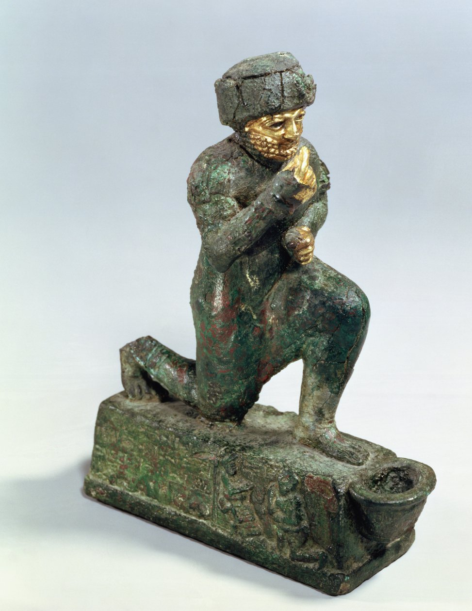 Hammurabi, king of Babylon, praying before a sacred tree, c.1750 BC by Unbekannt