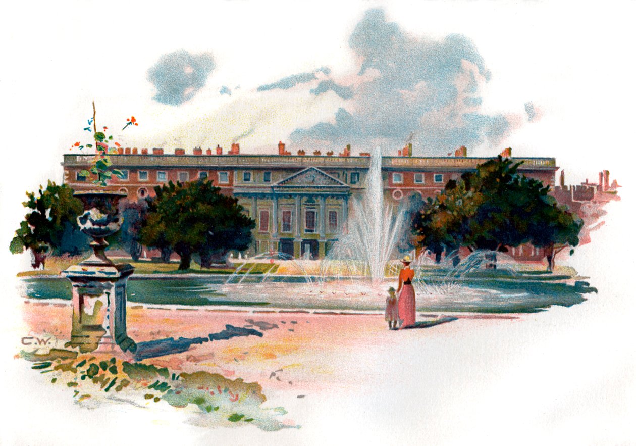 Hampton Court, East Front by Unbekannter Künstler