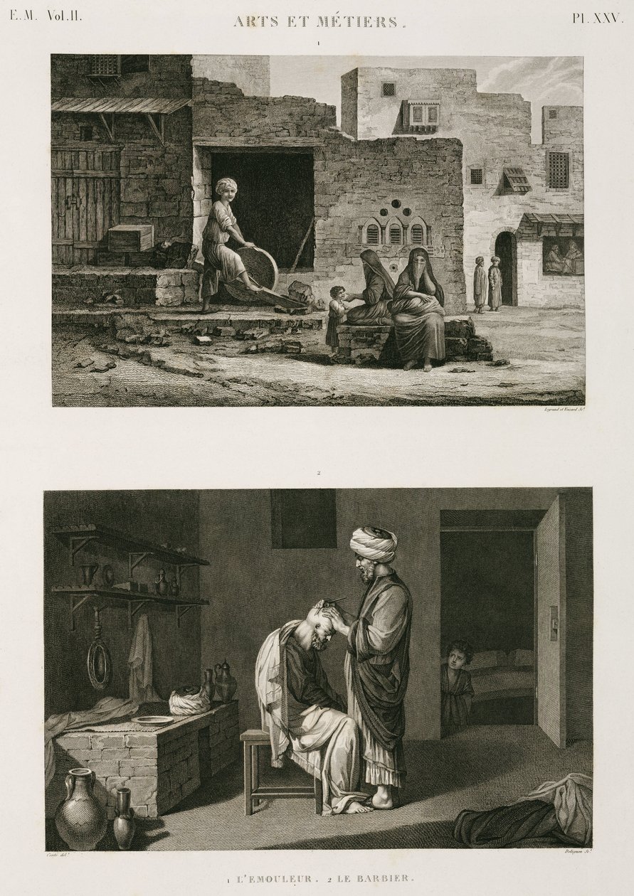 Hardware & Ironmongery Knife-grinder and barber, Egypt, c 1798 by Unbekannt