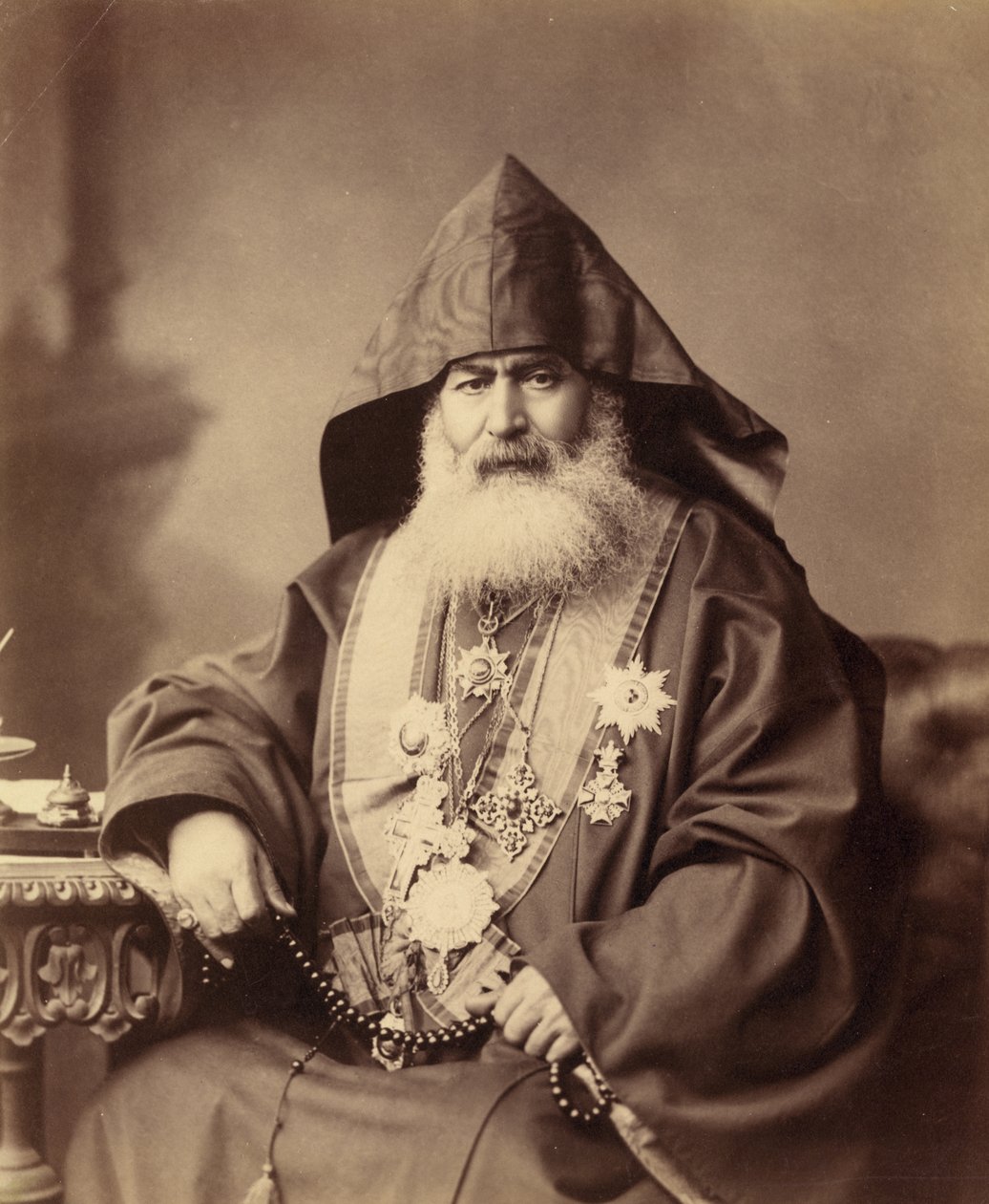 Harootiun Vehabedian, the Armenian Patriarch of Jerusalem, 1900-10 by Unbekannt