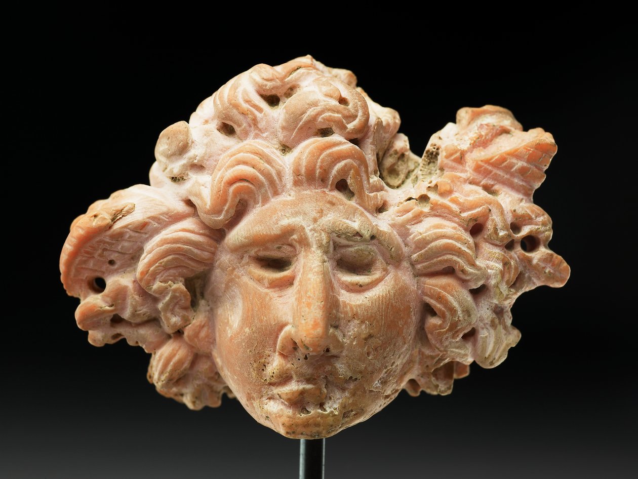 Head of Medusa, from Bactria or Gandhara, 2nd-1st century BC by Unbekannt