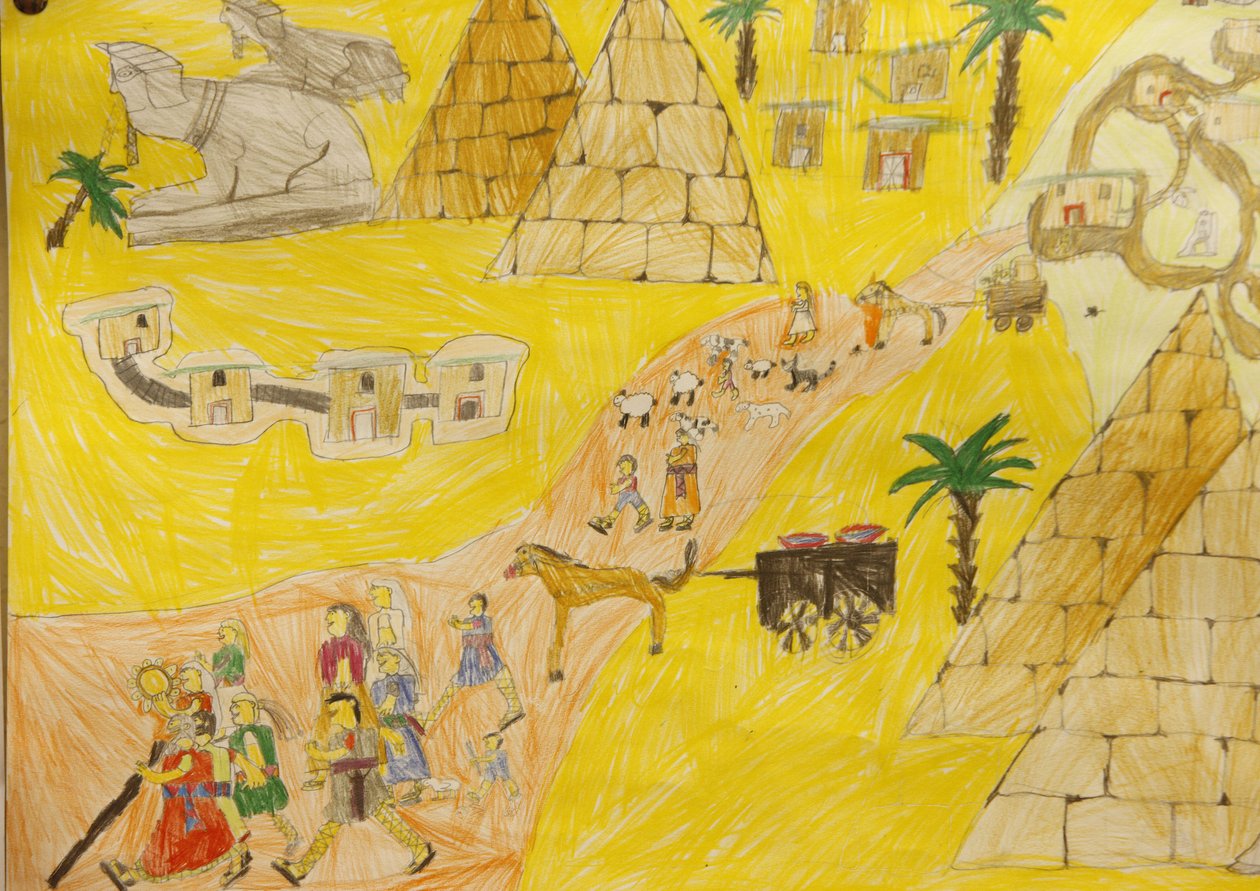 Hebrews Leaving Egypt by Unbekannt