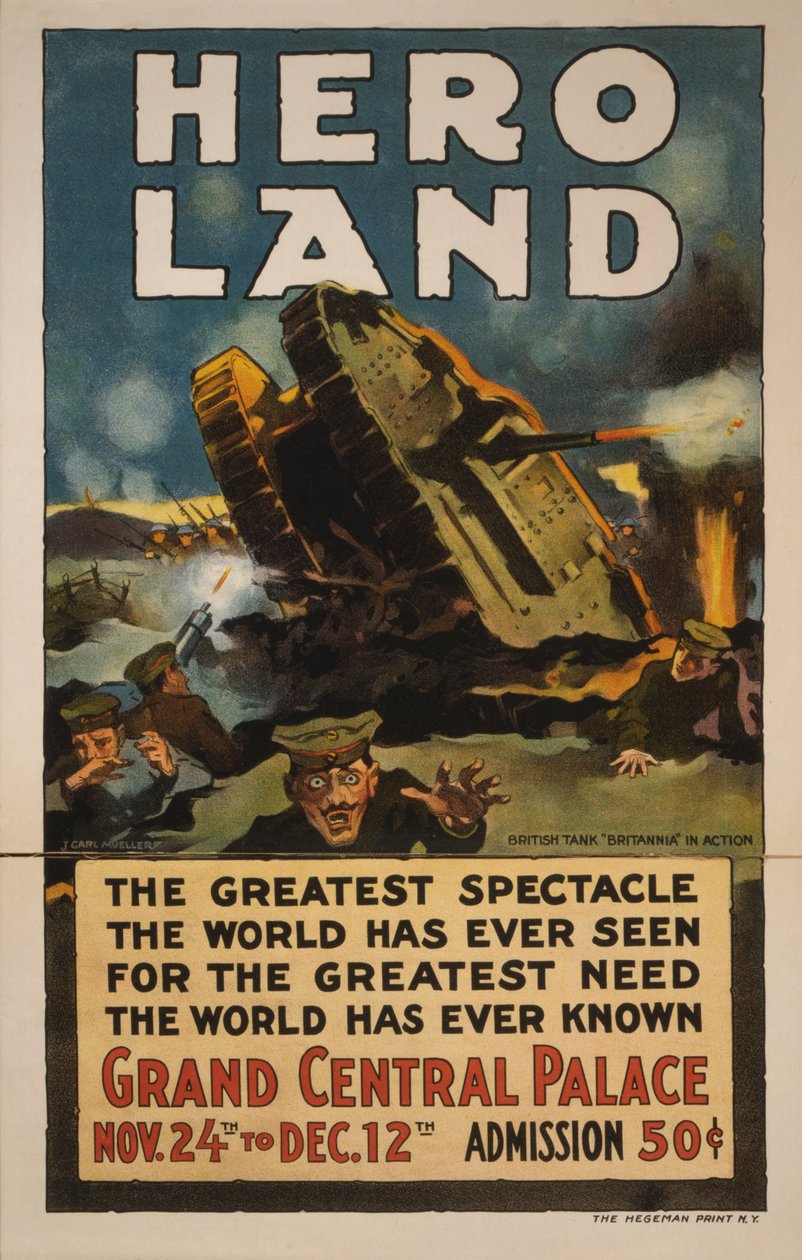Hero Land Poster, New York by Unbekannt