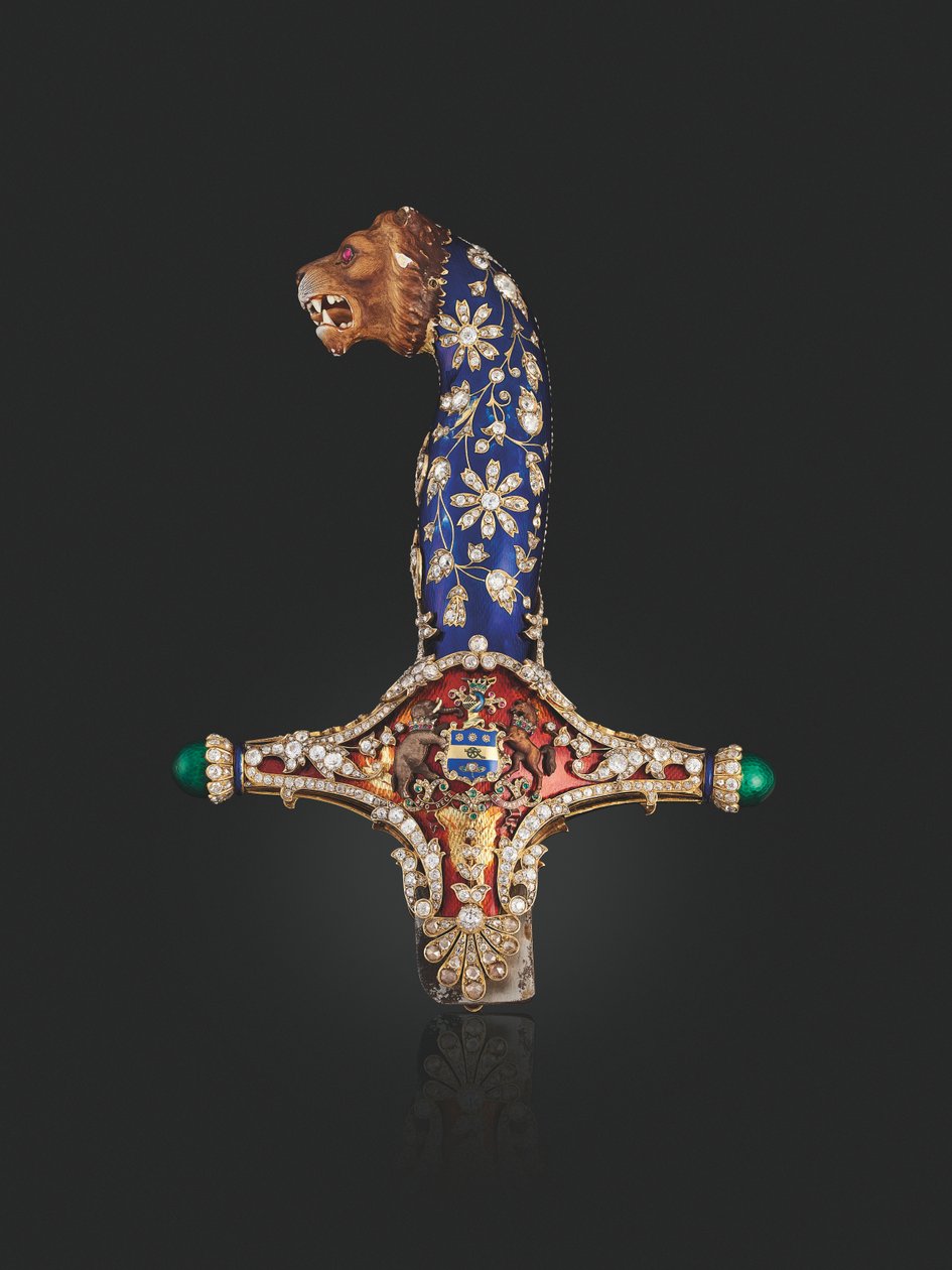 Hilt of the State Sword of Maharaja Jagatjit Singh of Kapurthala, c.1900 by Unbekannt