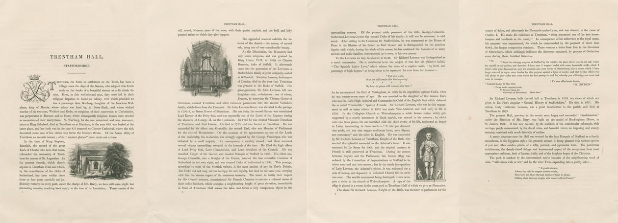 Historical Account of Trentham Hall by Unbekannt