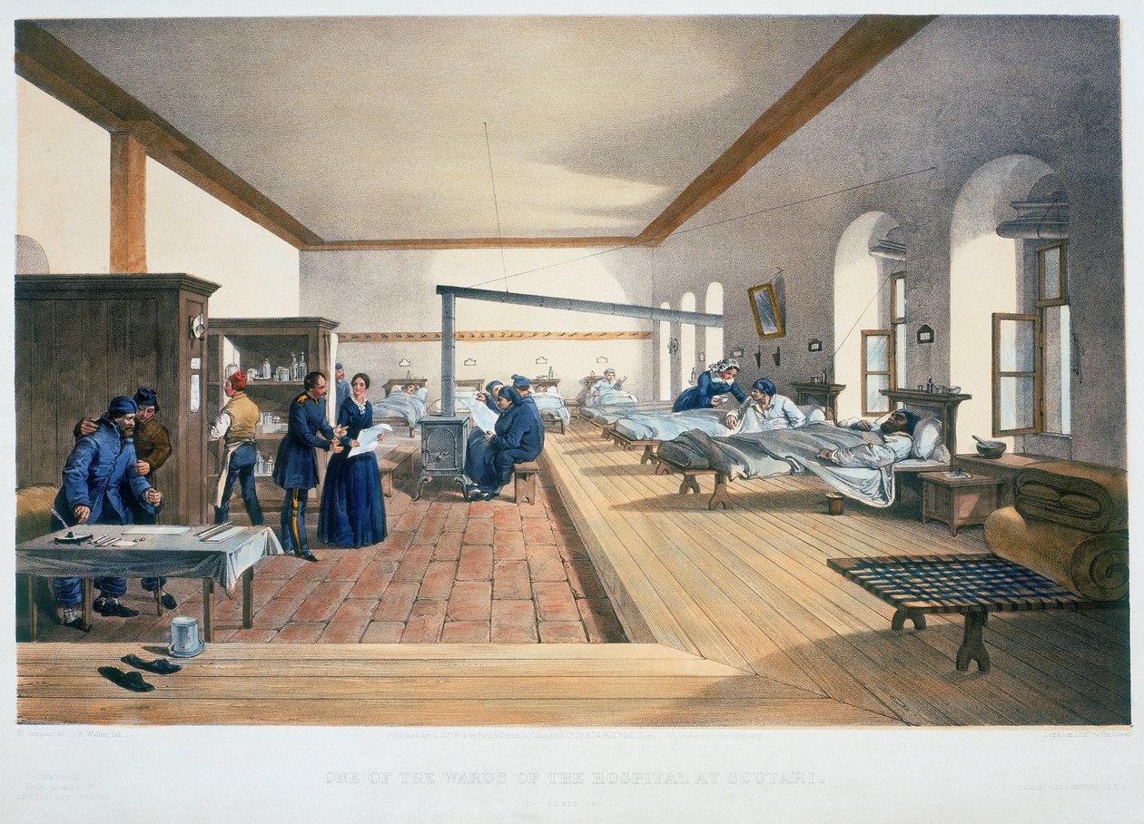 Hospitals Hospital ward, Scutari, Crimea by Unbekannter Künstler