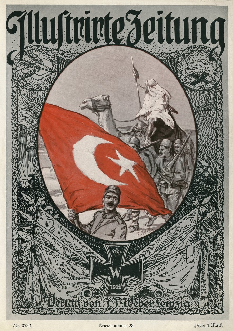 Illustrirte Zeitung: Front Cover, 7 January 1915 by Unbekannter Künstler