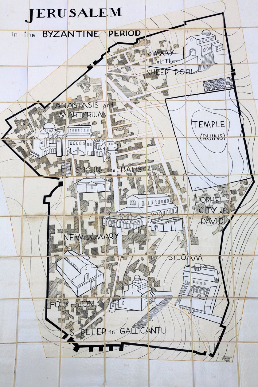 Jerusalem in the Byzantine Period, Jerusalem, Israel by Unbekannt