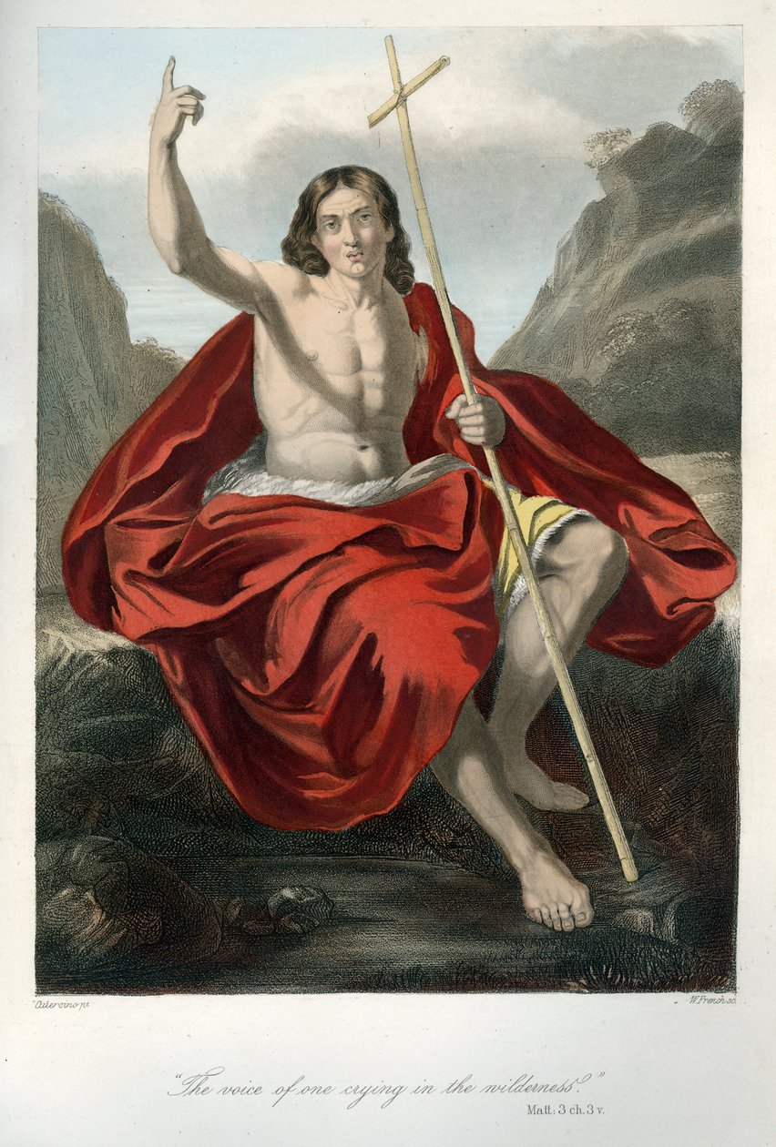 John the Baptist Preaching by Unbekannter Künstler