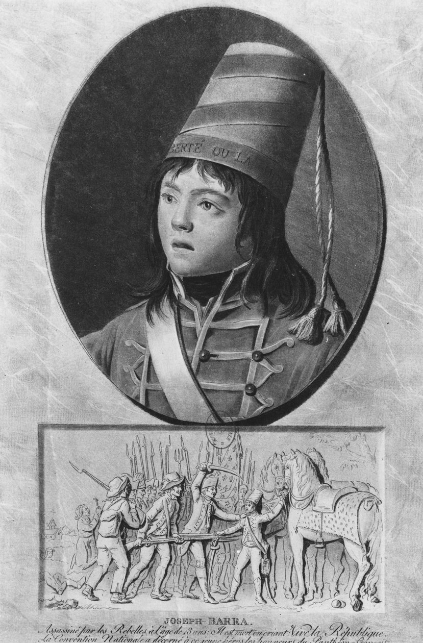Joseph Bara or Barra (1779 - 1793), French soldier by Unbekannt