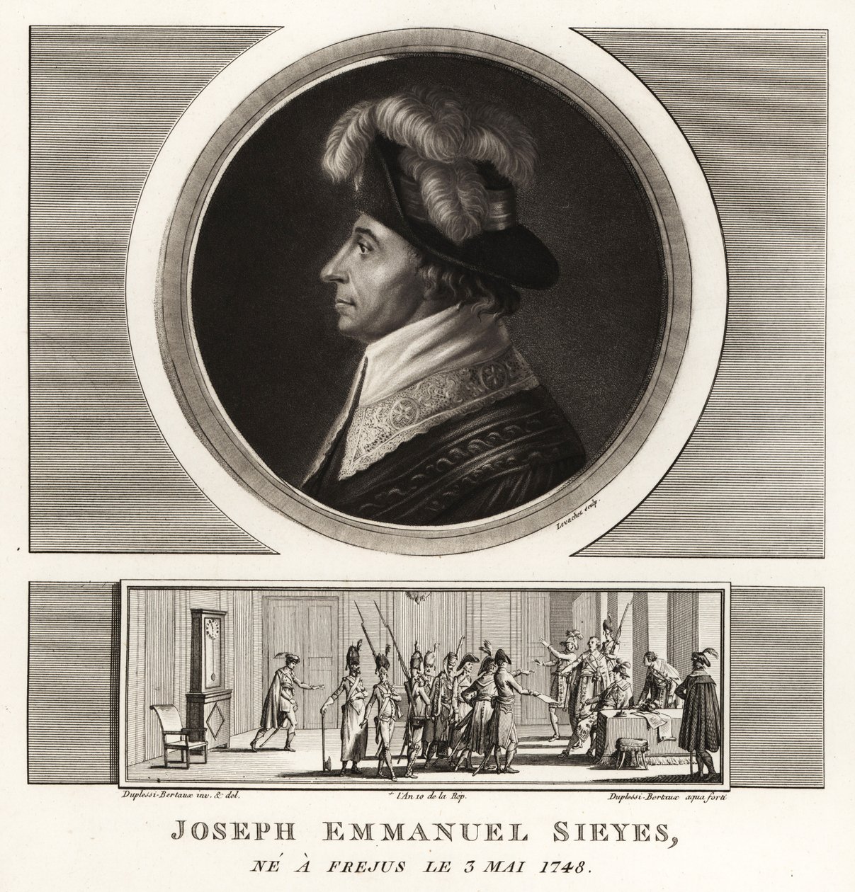 Joseph Emmanuel Sieyes, French politician and theorist by Unbekannt