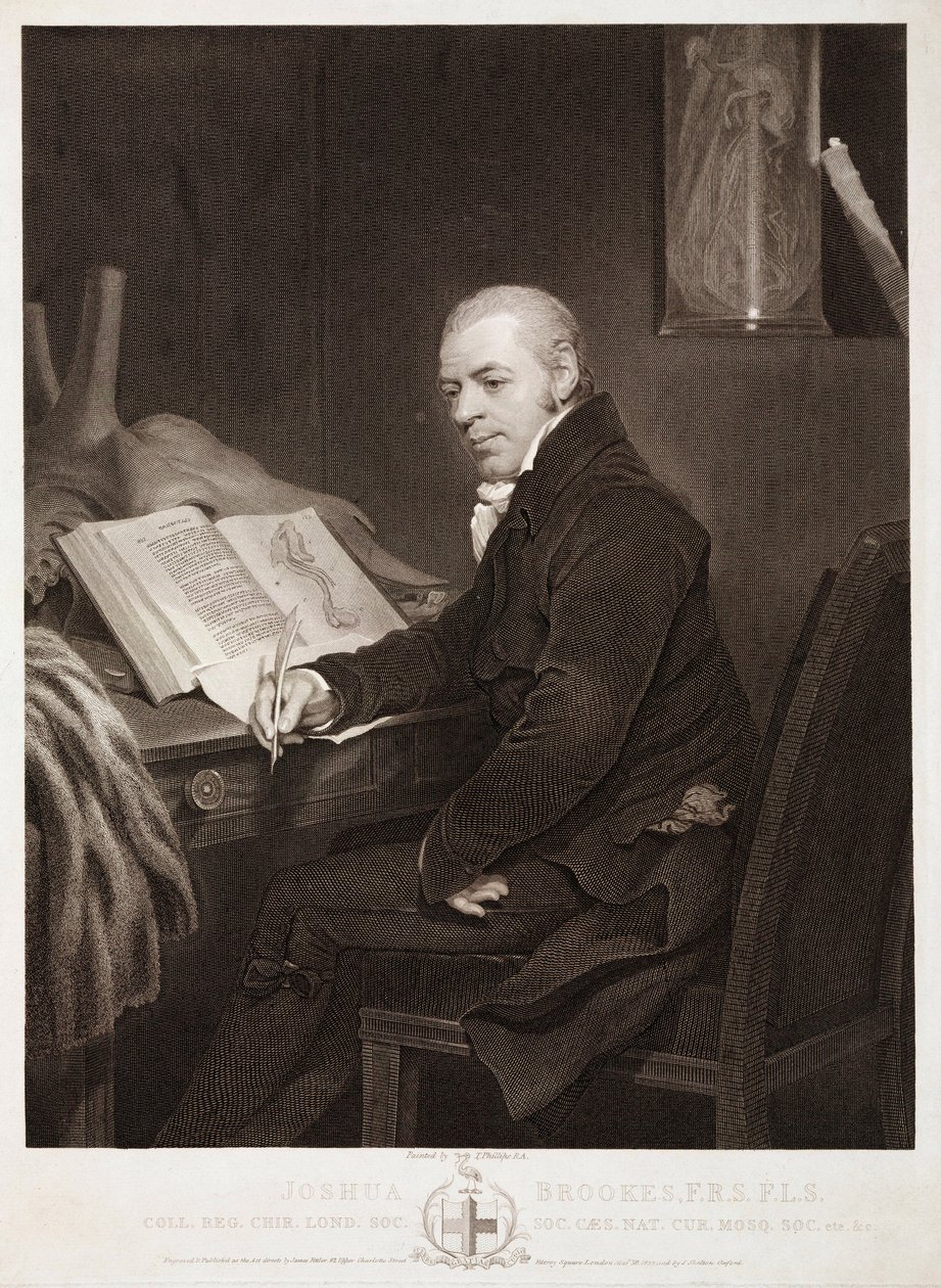 Joshua Brookes, British anatomist by Unbekannt