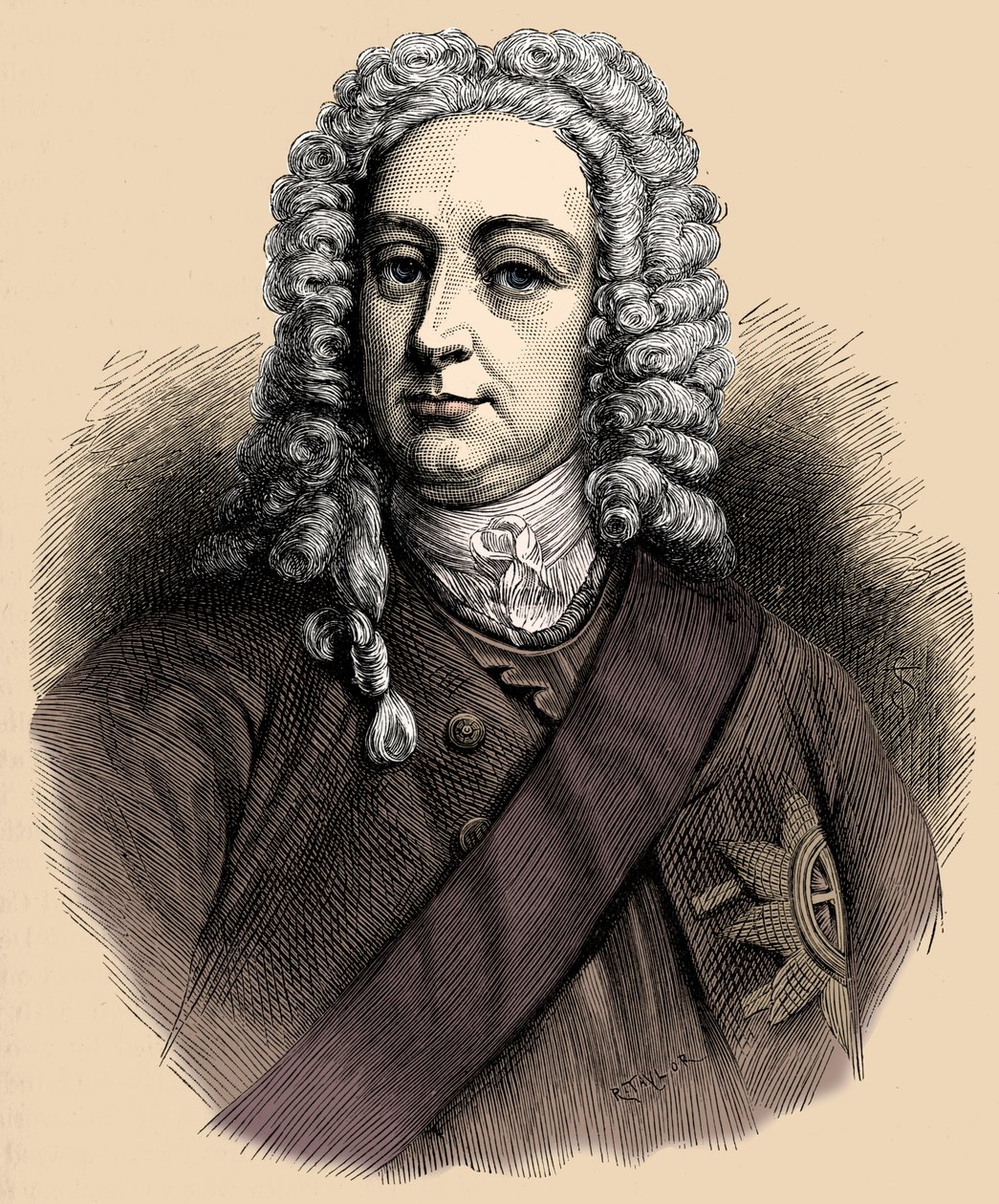 King George II (portrait) by Unbekannter Künstler
