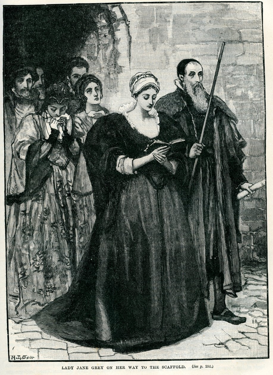 Lady Jane Grey en Route to Her Execution by Unbekannter Künstler