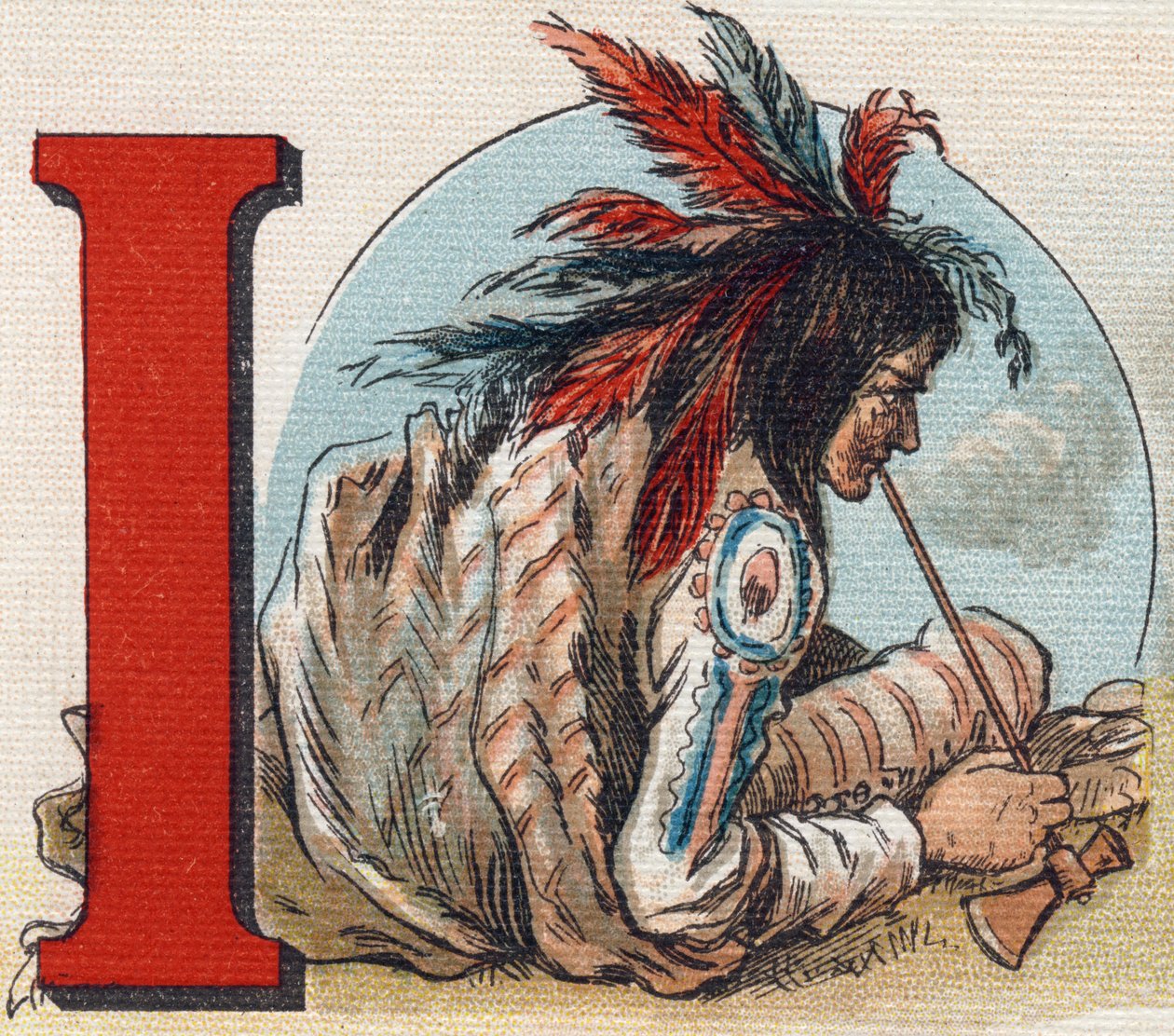 Letter I: American Indian by Unbekannt