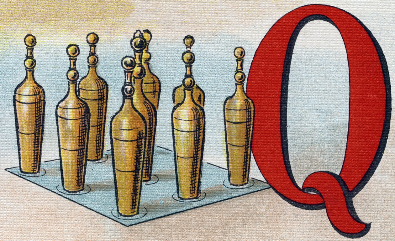 Letter Q as Keel (Engraving in "Alphabet de ma petite fille") by Unbekannt