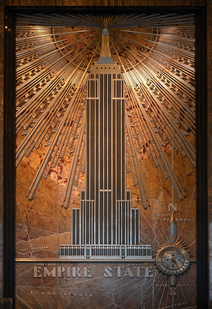 License plate of the Empire State Building, New York City, USA by Unbekannt
