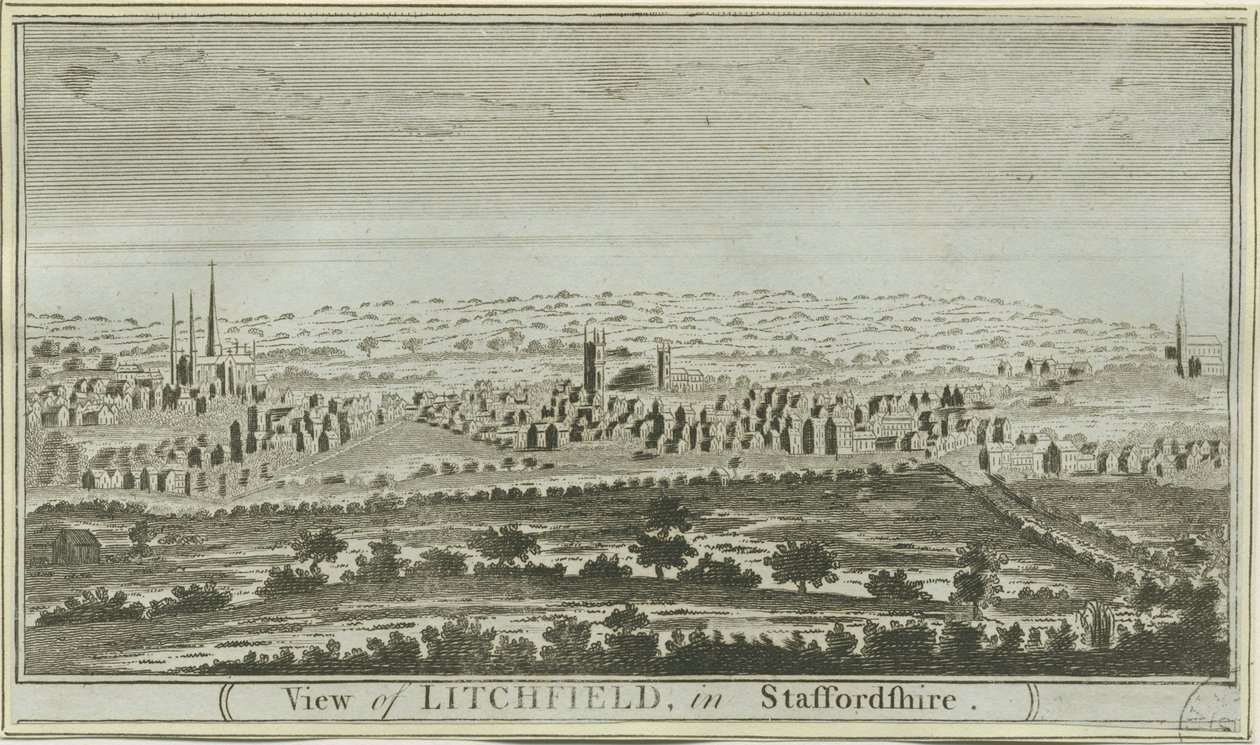 Lichfield - South West View by Unbekannt