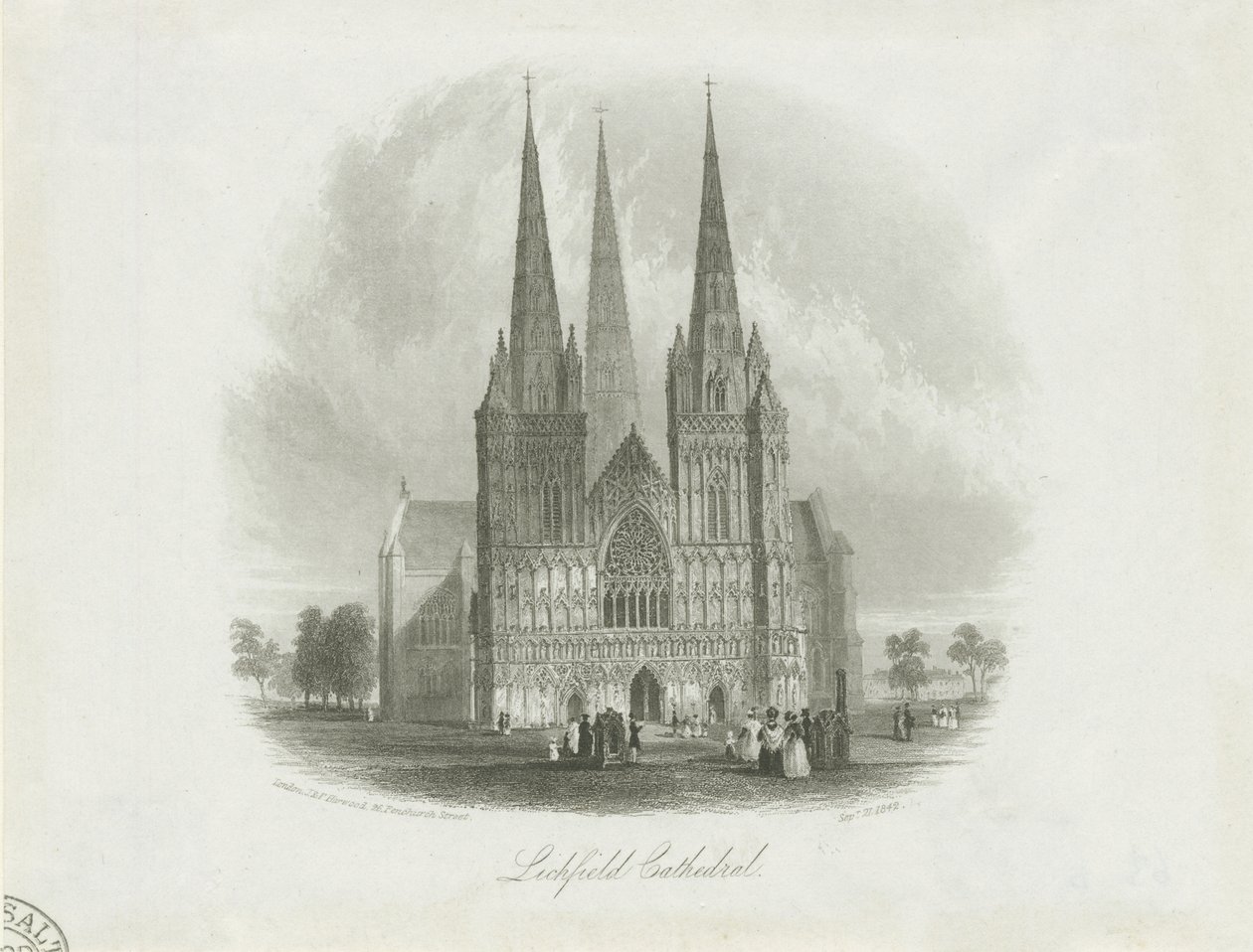 Lichfield Cathedral - West Front by Unbekannt