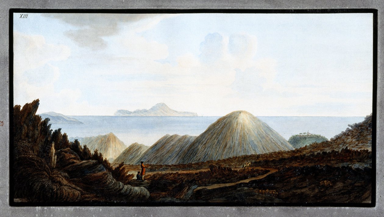 Little Mountains Below Mount Vesuvius, Kingdom of Naples by Unbekannter Künstler
