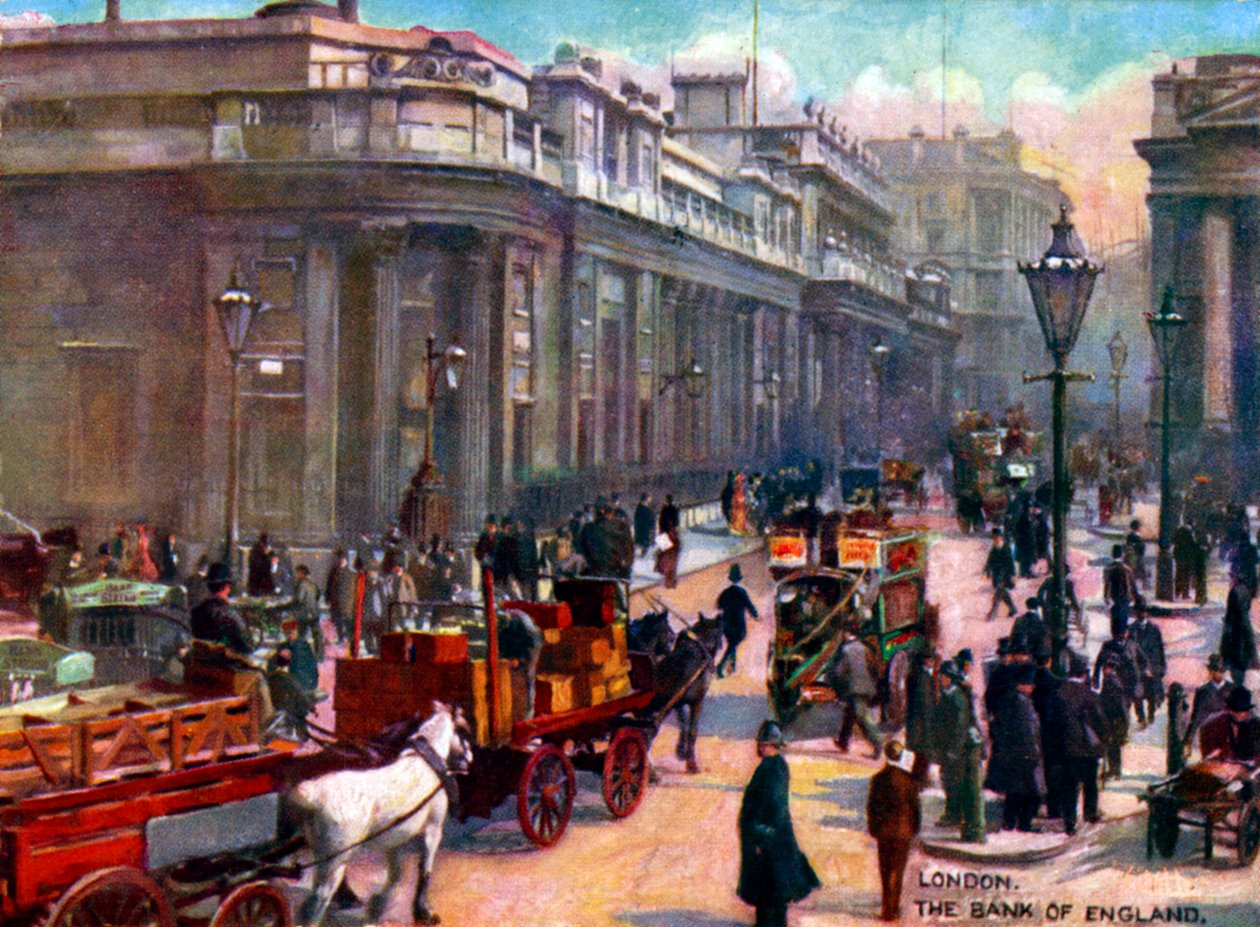 London - Bank of England, Early 1900s by Unbekannter Künstler