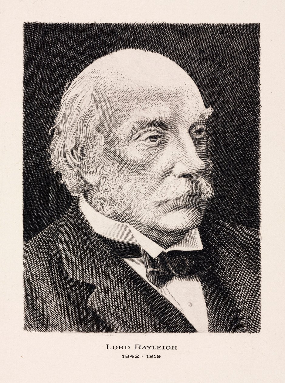 Lord Rayleigh, English mathematician and physicist by Unbekannt