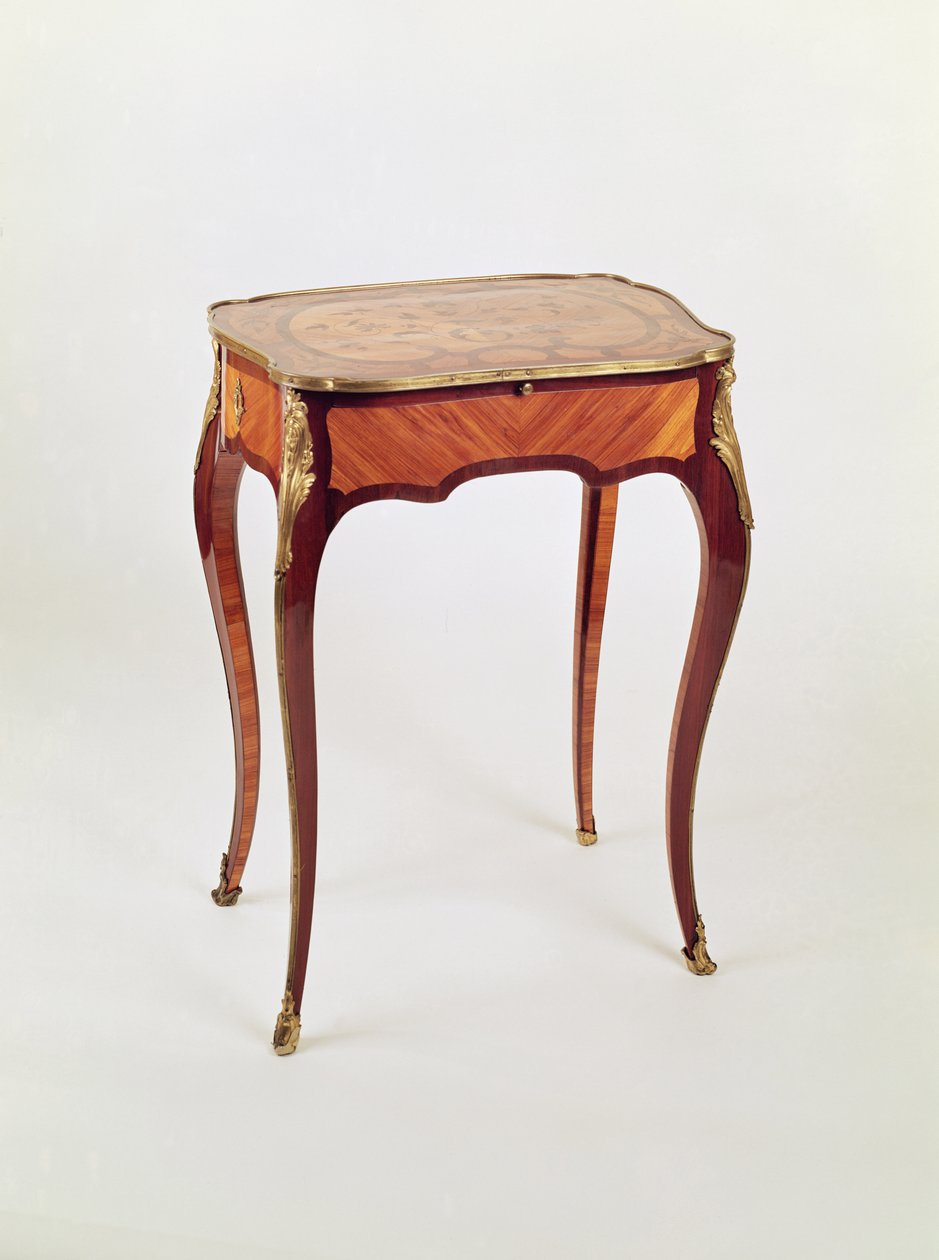Louis XV marquetry table-a-ecrire by Bernard van Risenburgh by Unbekannt