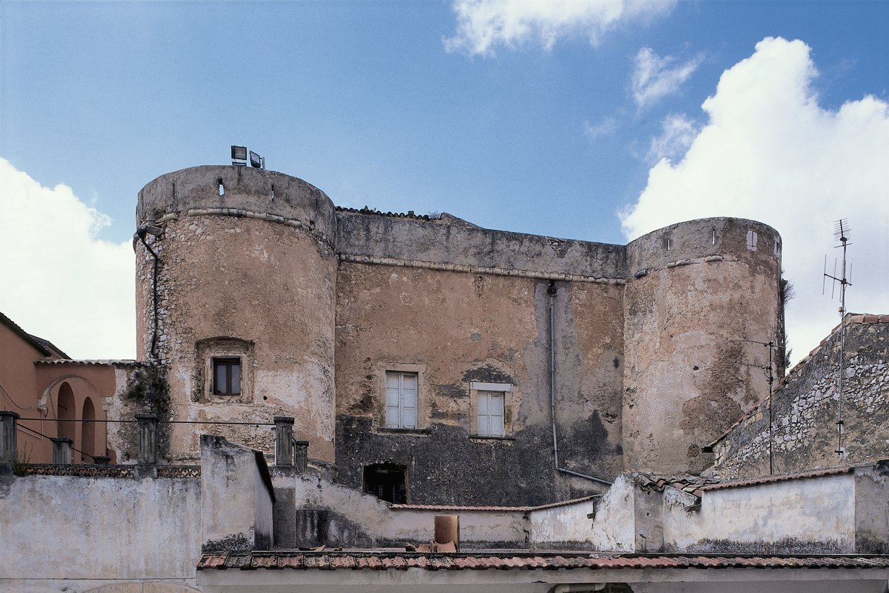Low angle view of a castle, San Nicandro Garganico, Gargano National Park, Puglia, Italy by Benjamin Baud
