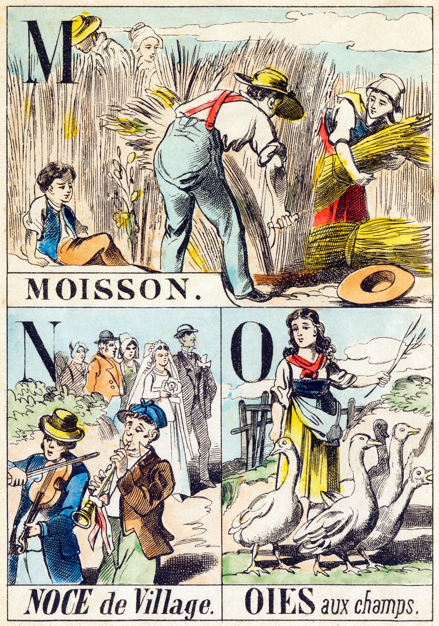 M N O: Harvest, Village Wedding, Geese in the Fields - 