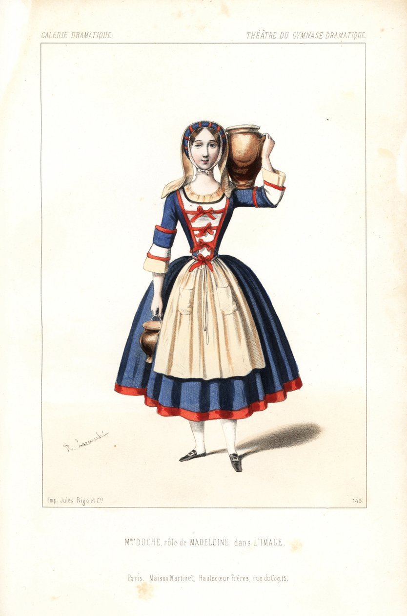 Madame Charlotte Doche, Eugenie Fleury or Marie Charlotte Eugenie Plunkett in the role of Madeleine in Eugene Scribe