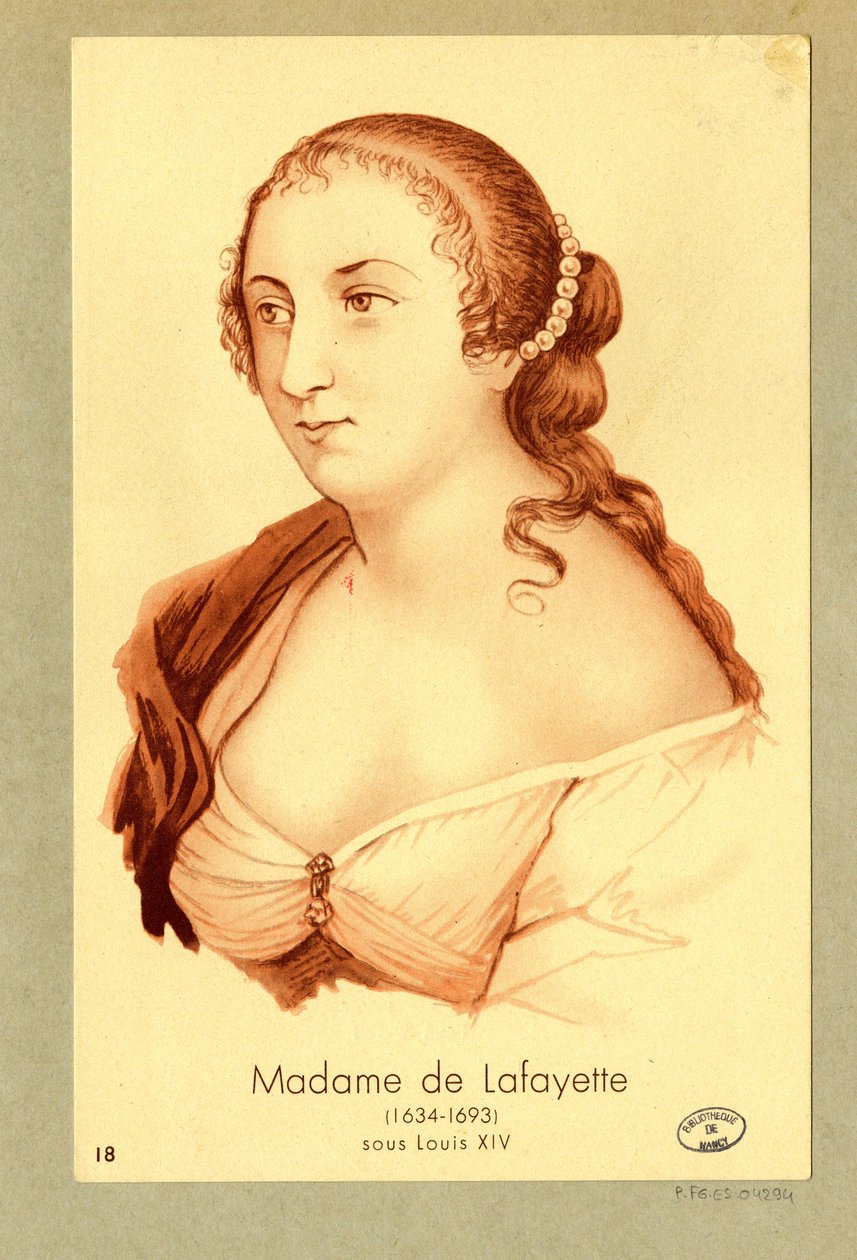 Madame de Lafayette by Unbekannter Künstler