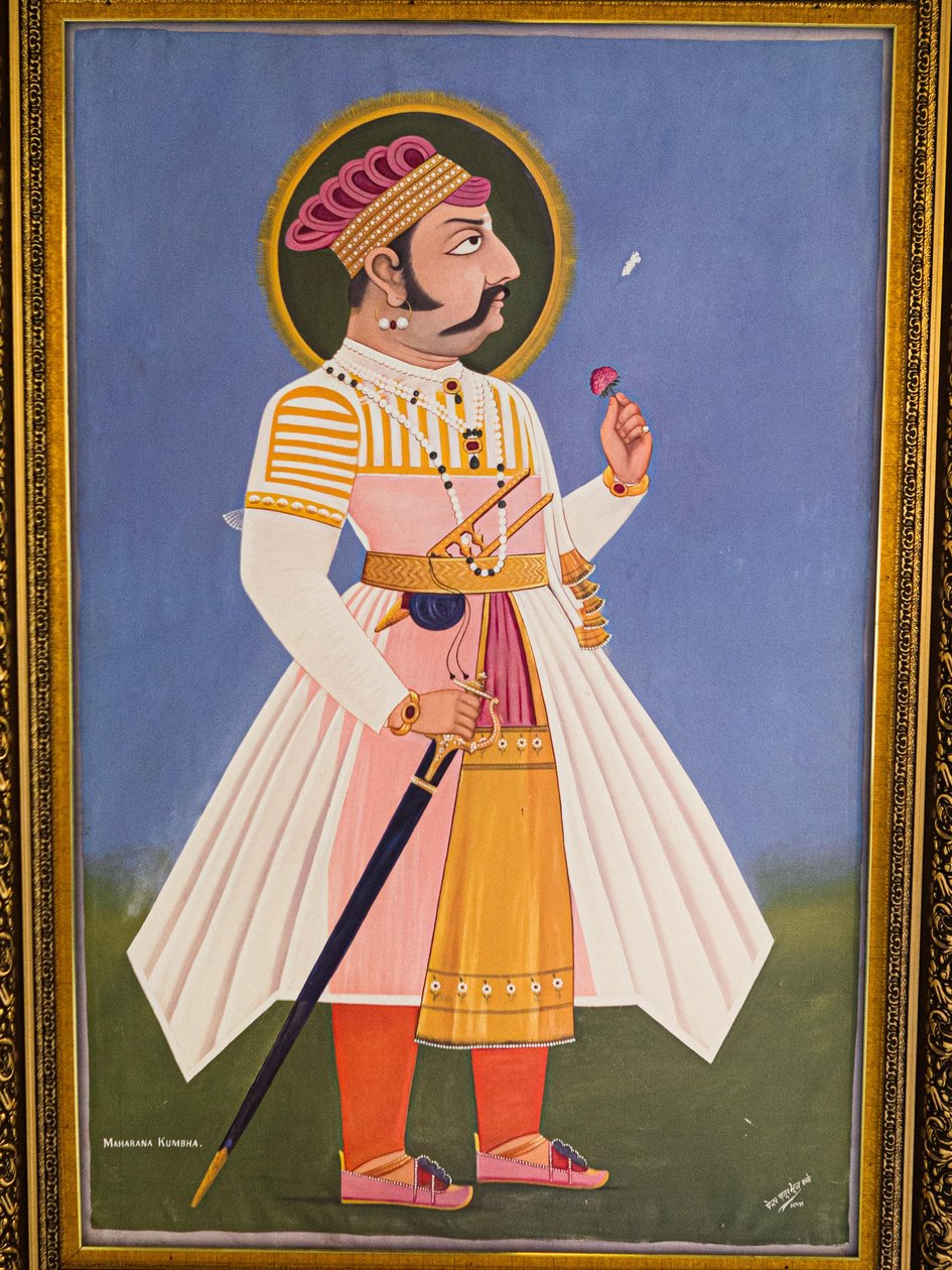 Maharaja Kumbha, Painting, Mehrangarh Fort, Jodhpur, Rajasthan, India, Asia by Unbekannter Künstler