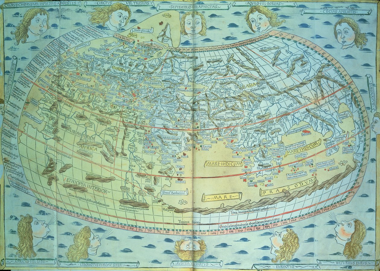 Map of the world by Unbekannter Künstler