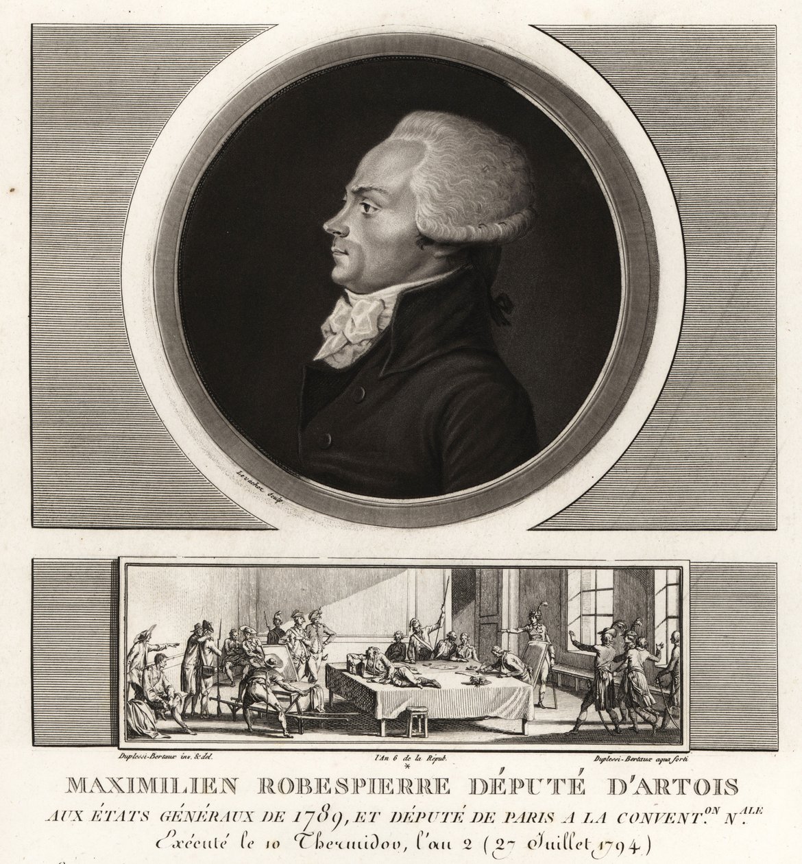 Maximilien Robespierre, Deputy of Artois, executed 1794 by Unbekannt