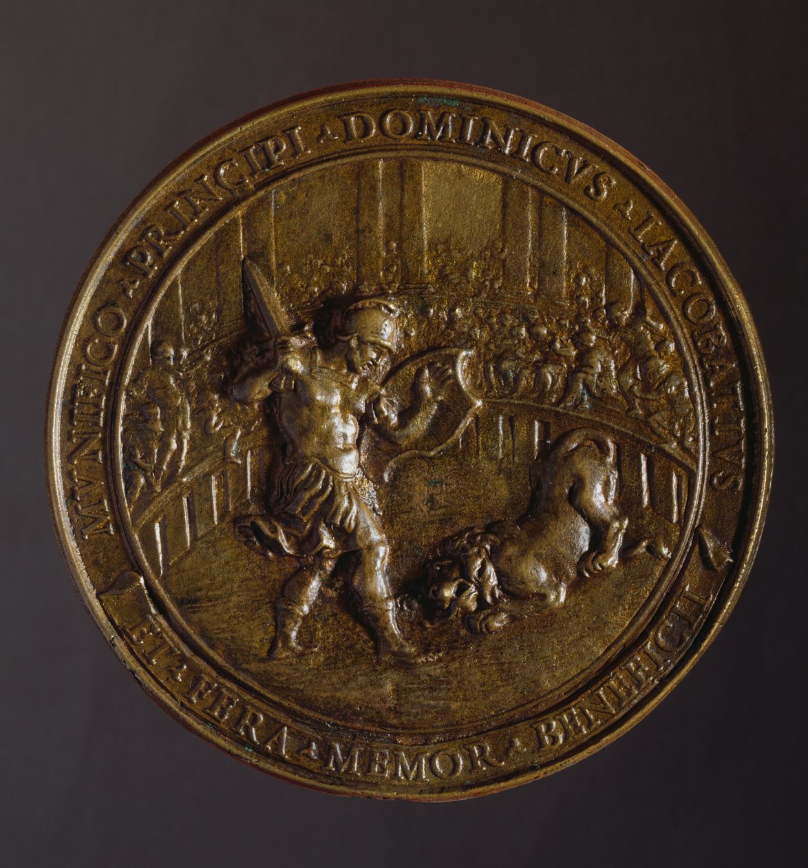 Medal Commemorating Plague Engulfed Rome in Years 1656-1657 by William M. Timlin