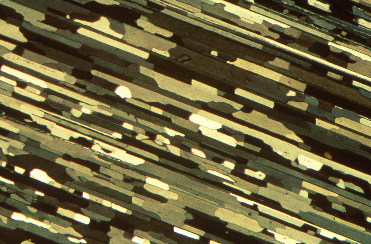Micrographs (Light) Anodised extruded aluminium, light micrograph by Unbekannt