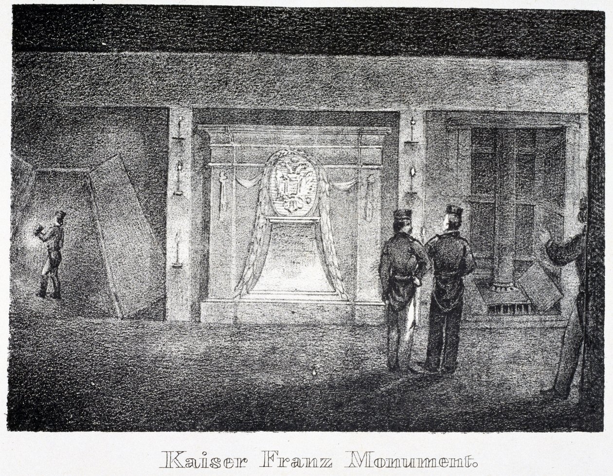 Salt Mine: Underground Monument to Kaiser Franz at the Entrance of the Mine, Durrnberg, Austria by Unbekannt