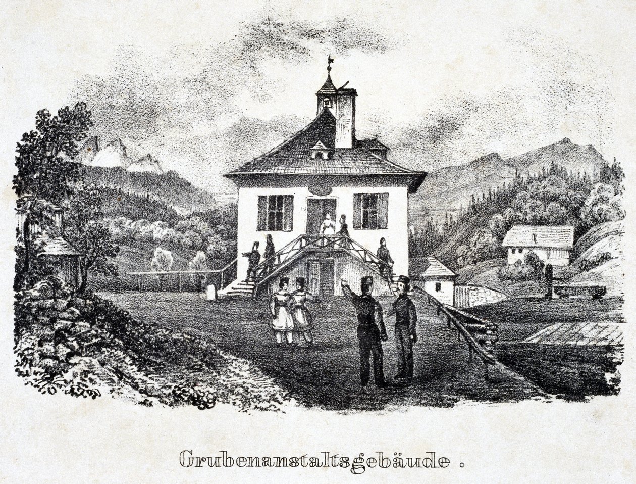 The Mining Company Building, Durrnberg, Austria by Unbekannt